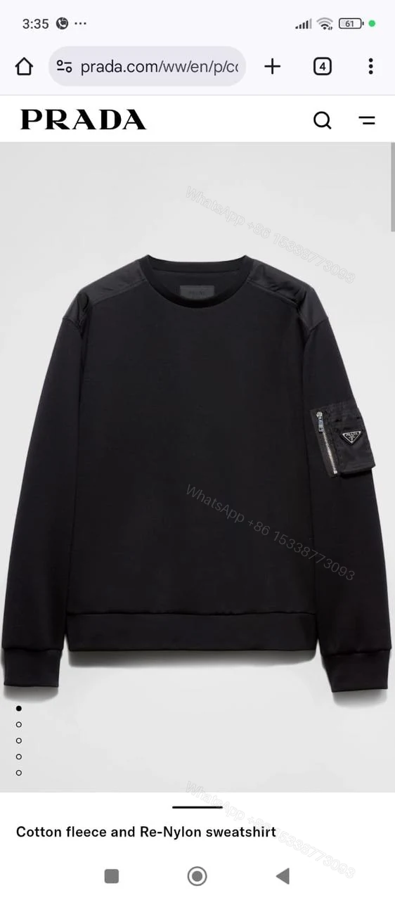 View 9 of First Copy Prada Sweatshirt for Men
