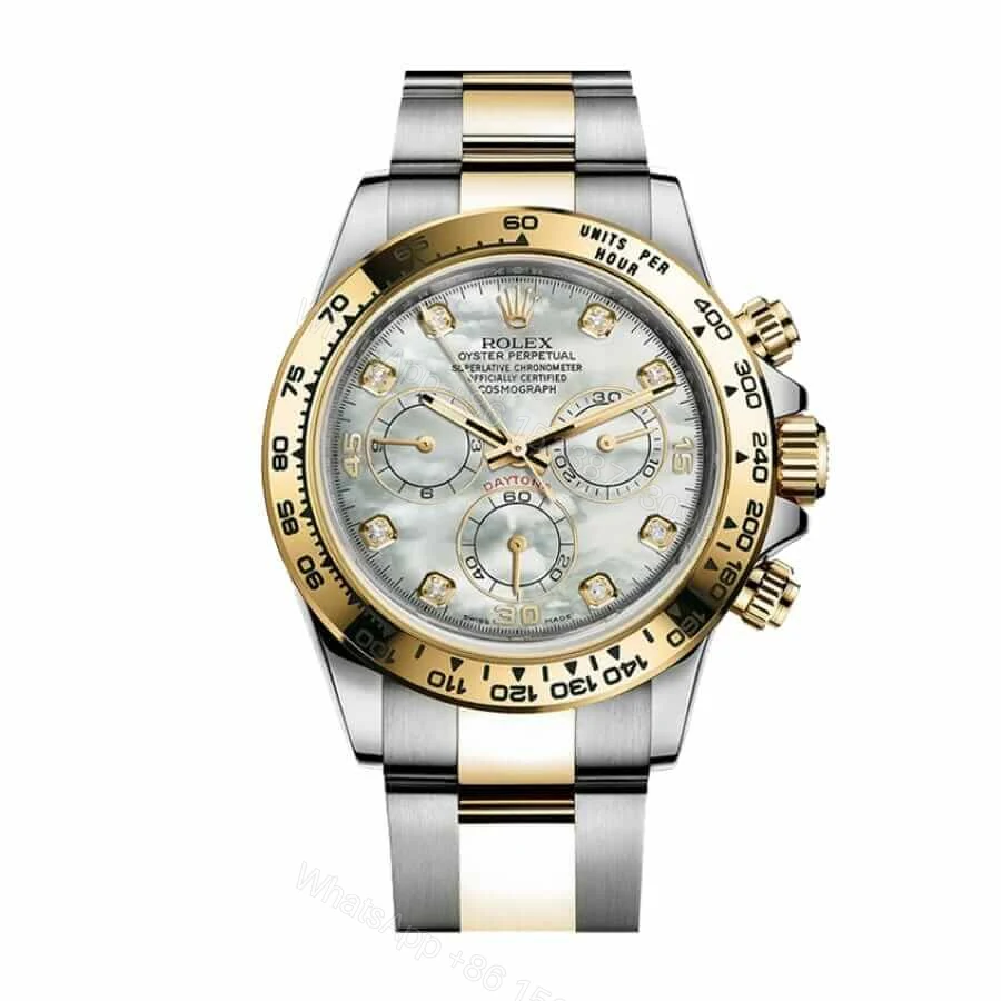 Rolex Cosmograph Daytona 116500LN Super Clone: 40mm Steel Mother of Pearl Dial — view 1