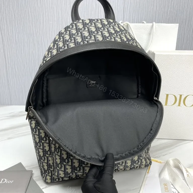 View 7 of Monogram-Dior Mini Backpack: Subtle Luxury, Everyday Versatility