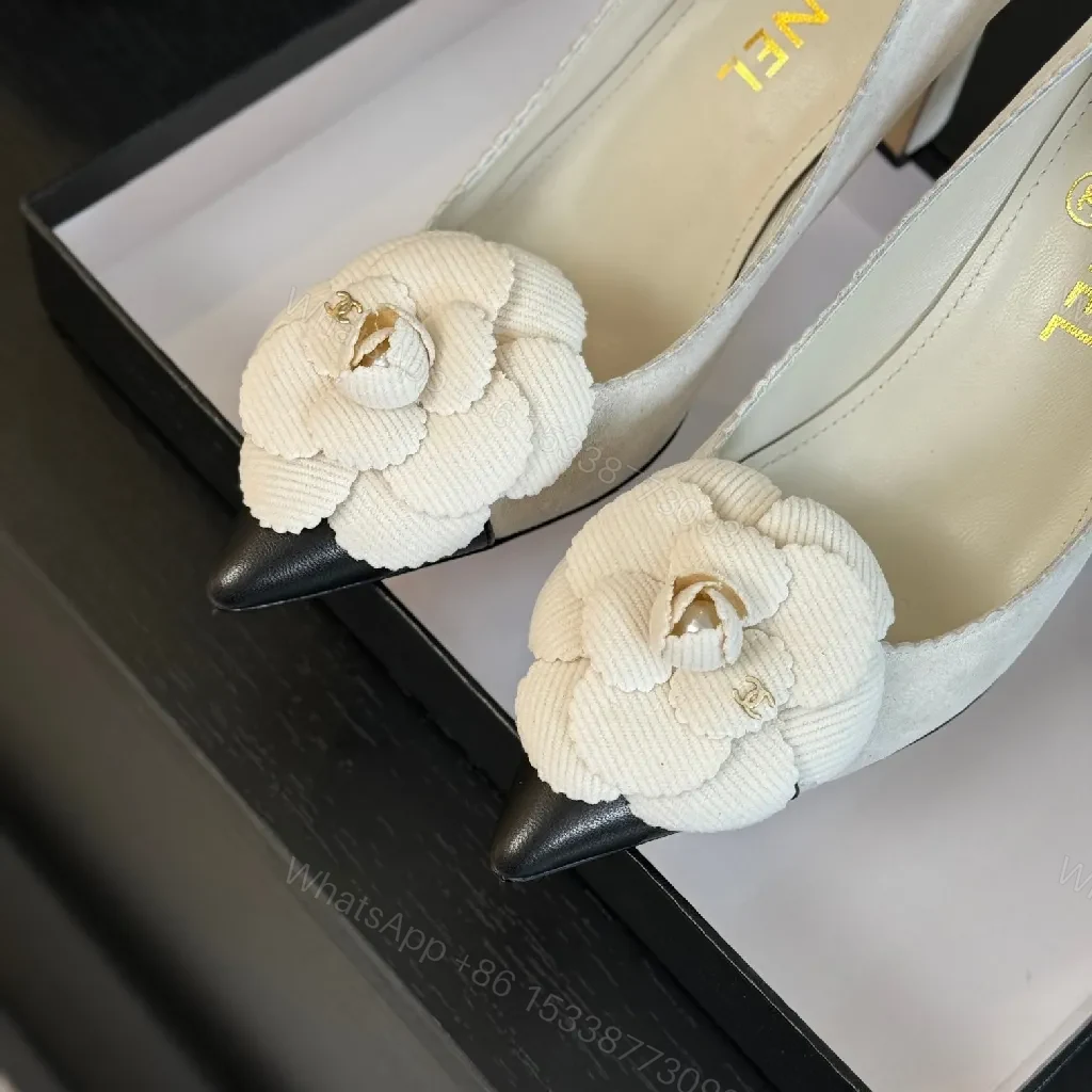 View 8 of Chanel-Influenced Floral Pump: Ultra-Feminine Elegance in Ivory
