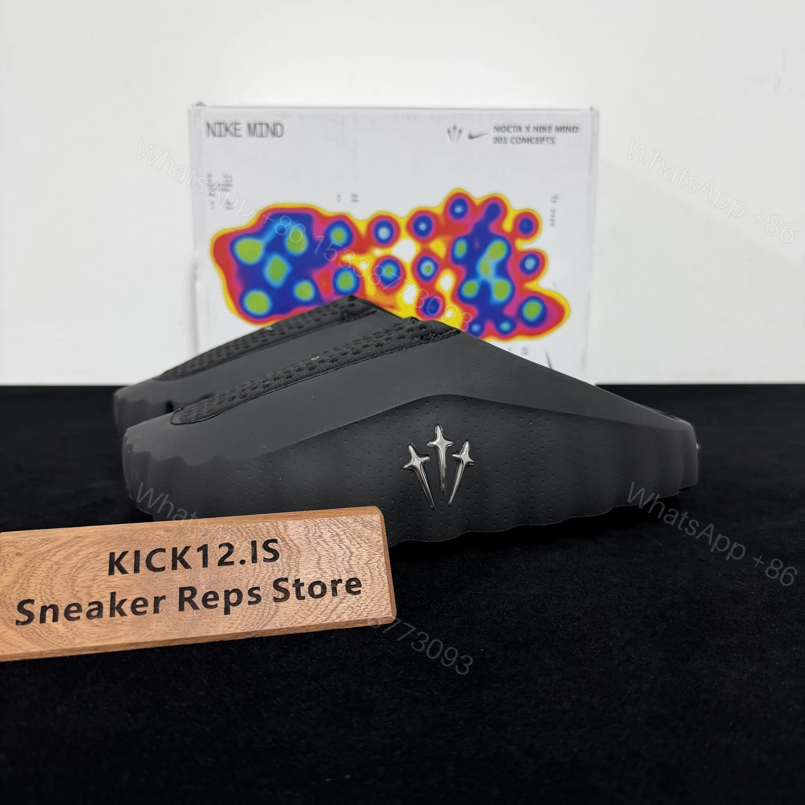 NOCTA x Nike Mind 001 Slide Black Reps — view 1