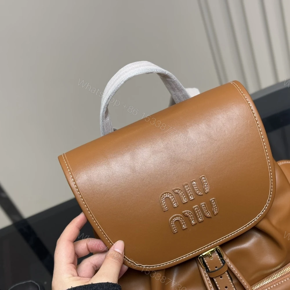 View 3 of MIUMIU BACKPACK COGNAC 27CM