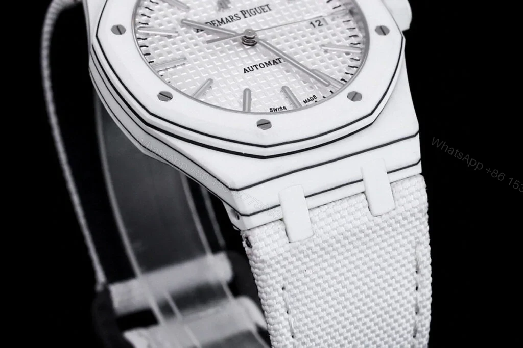 View 7 of Replica AP Royal Oak White Carbon White Dial 41mm