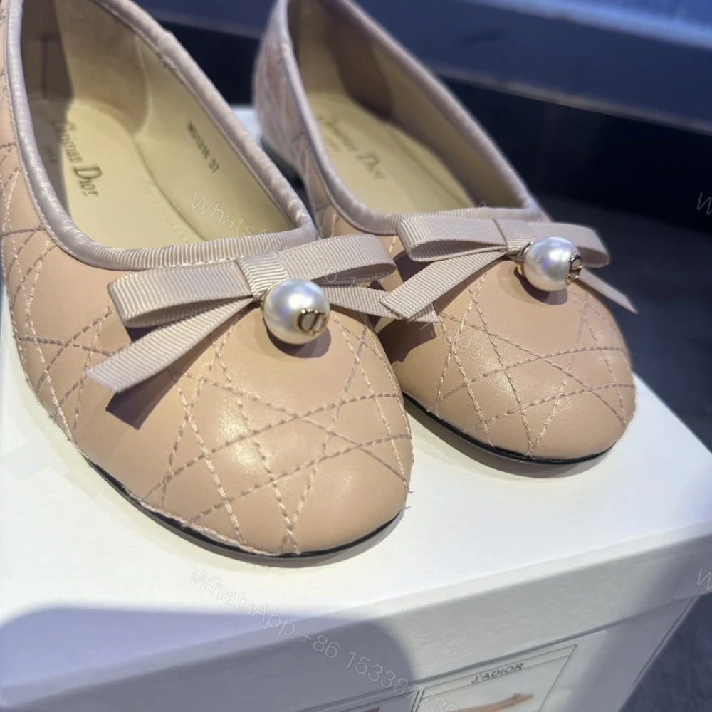 View 4 of 高仿Dior*Ballet系列KCB920圓頭套腳休閒單鞋粉色免檢版