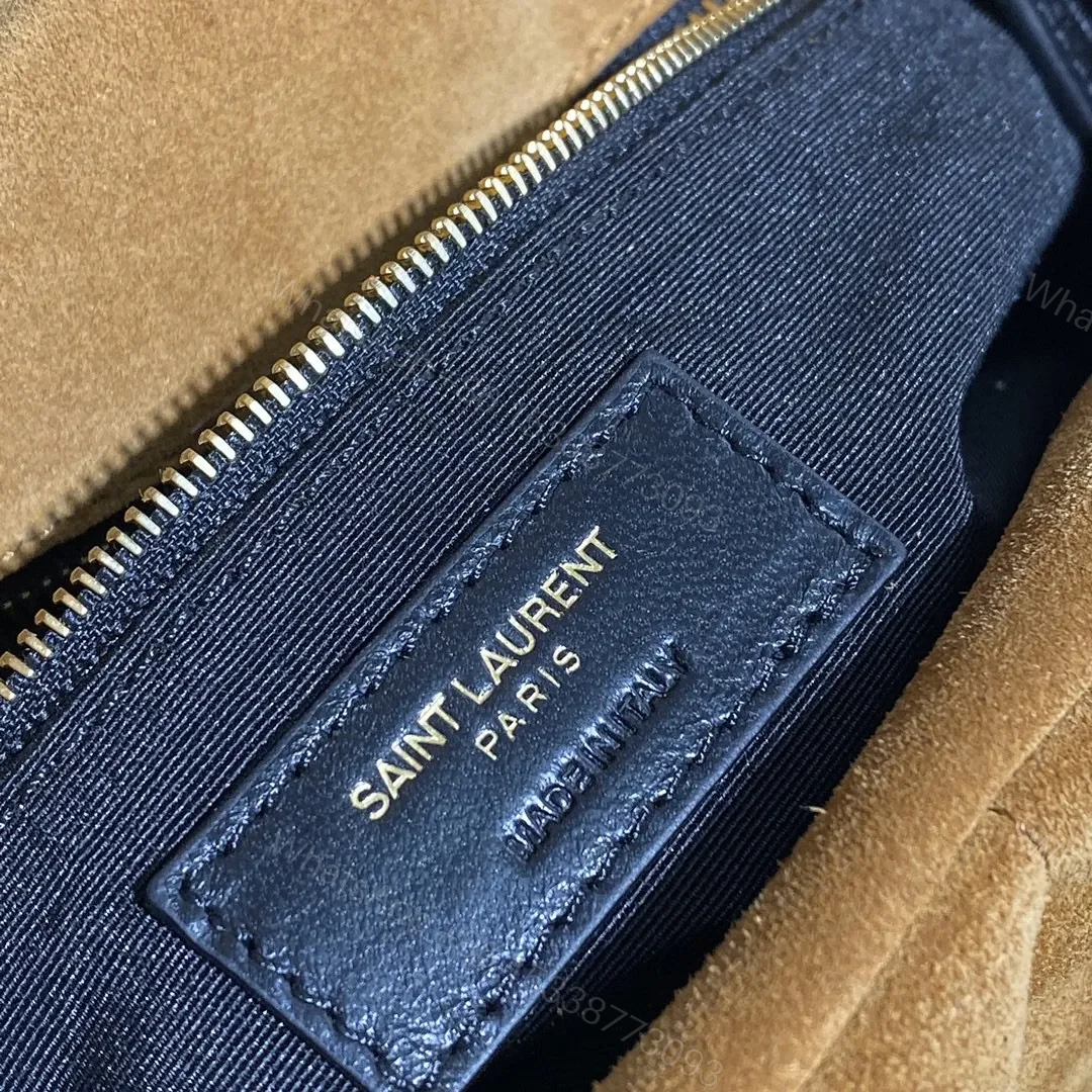 View 6 of SAINT LAURENT Puffer Toy quilted leather-trimmed suede shoulder bag