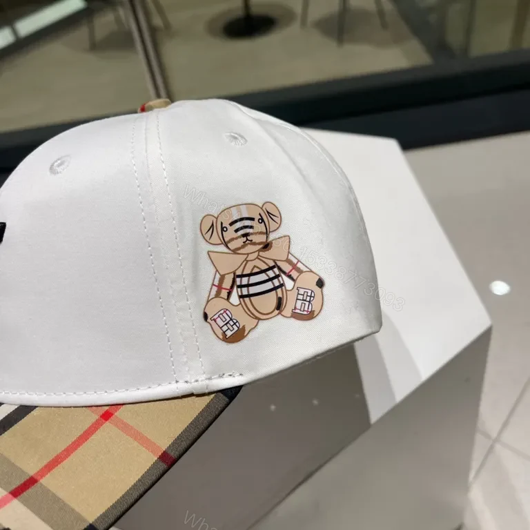 View 5 of Burberry-Influenced Plaid Visor Luxury Cap