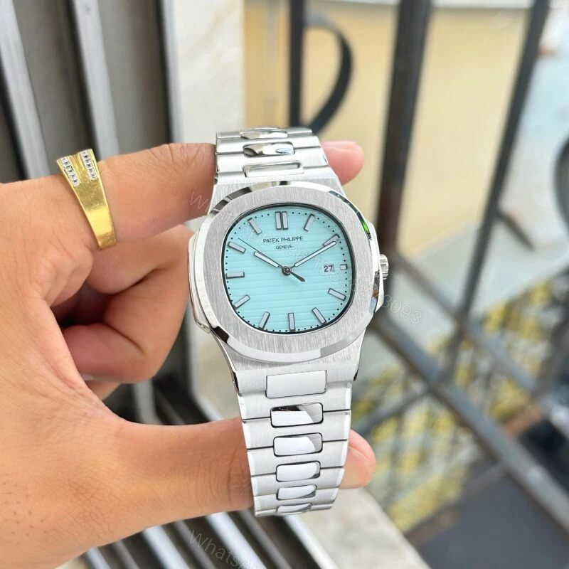 View 3 of Patek Philippe Nautilus 42mm Silver Dial Quartz