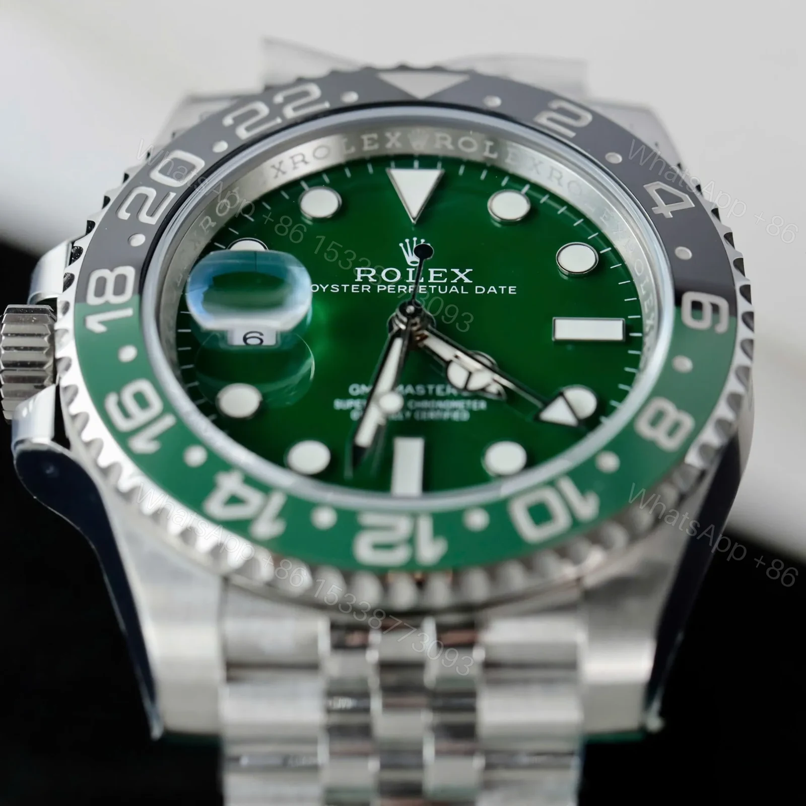 View 7 of Superclone Rolex GMT-Master II 40 mm 126729VTNR Jubilee “Absinthe”