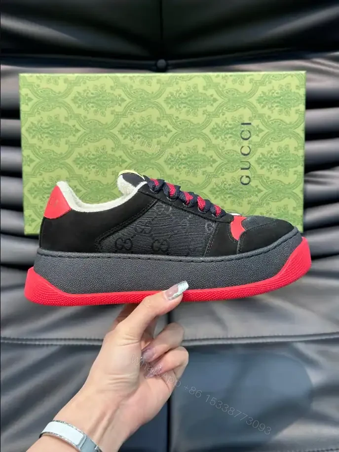 View 2 of GUCCI SCREENER GG TRAINER SNEAKERS BLACK GG CANVAS – GC174