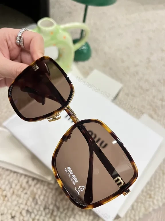 View 4 of Statement Frames: Tortoiseshell Square Sunglasses, UV400 Polarized, Luxury Style