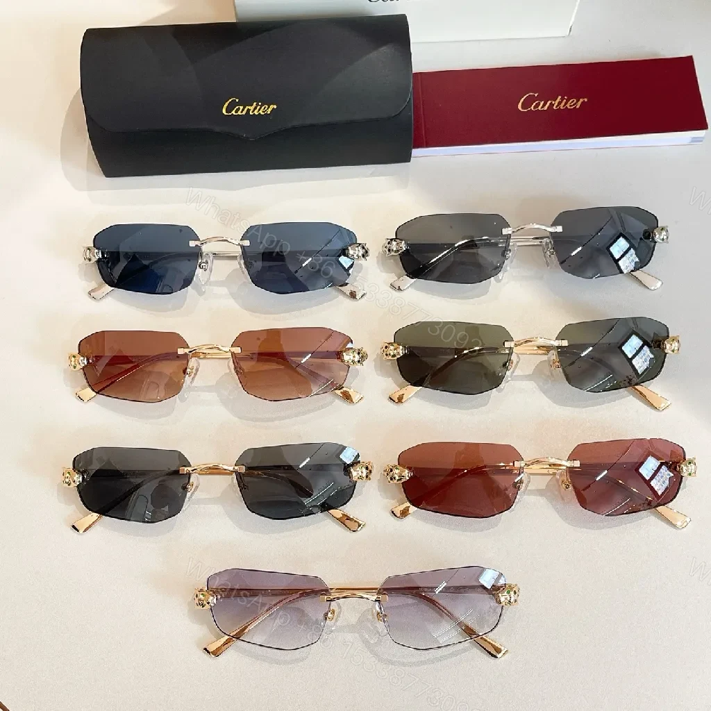 View 8 of Gold-Finish Cat-Eye Sunglasses: Luxury, All-Day Comfort