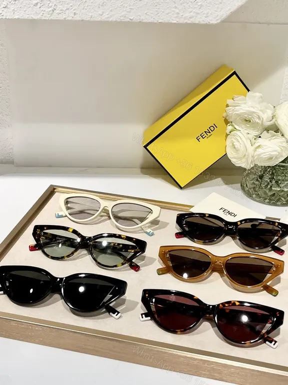 View 3 of Cat-Eye Sunglasses: Luxe Black, Acetate, Fendi-Inspired