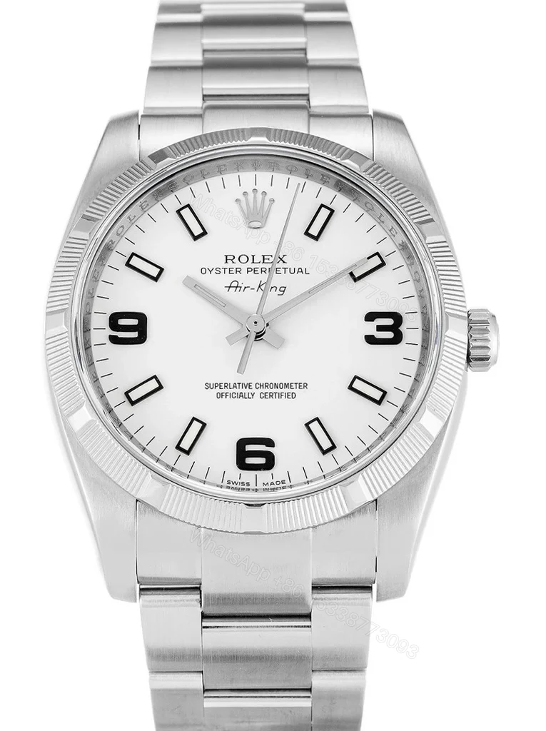 Replica Rolex Air-King White Dial 114210 — view 1