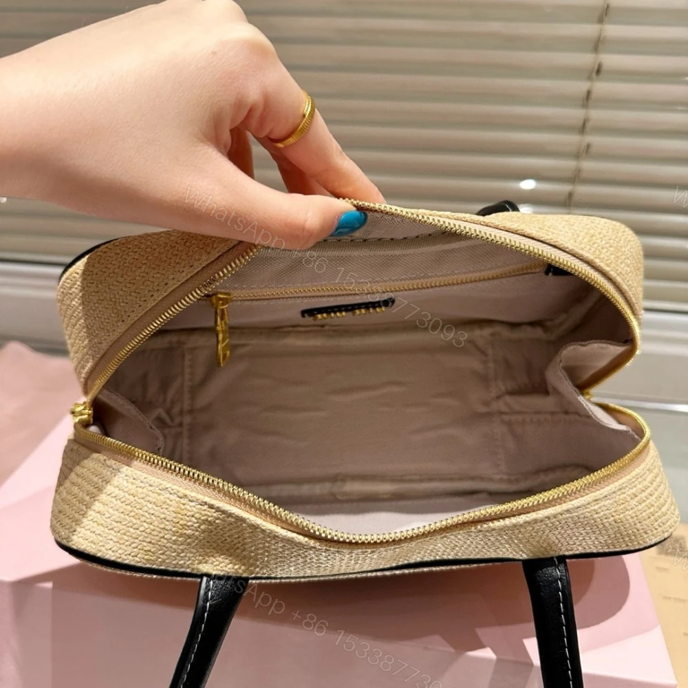 View 4 of MIUMIU WOMEN’S CANVAS AND BAG BLACK 27CM