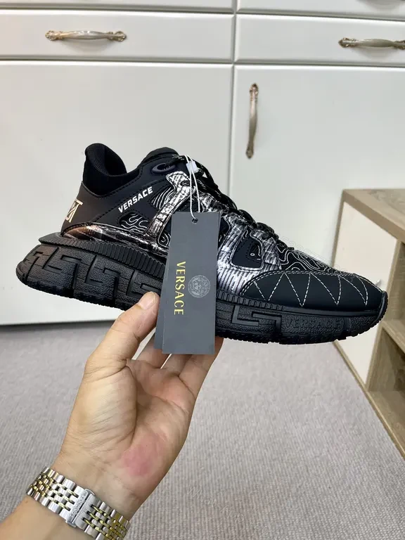 View 7 of Monochrome Mosaic High-Tops: Luxury Comfort Sneakers