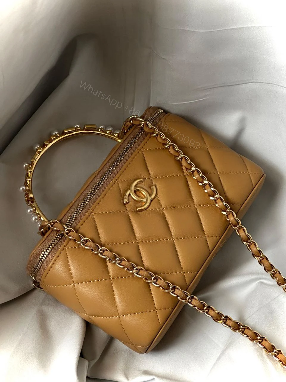 View 6 of Chanel Vanity Case Crossbody Tote Bag