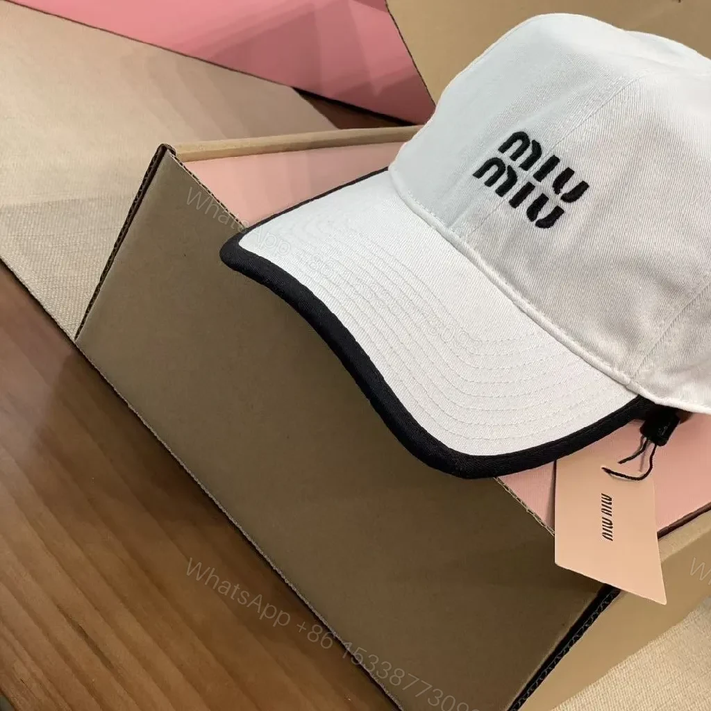 View 8 of White Cotton Cap | Structured Six-Panel, Logo Detail, Adjustable Fit