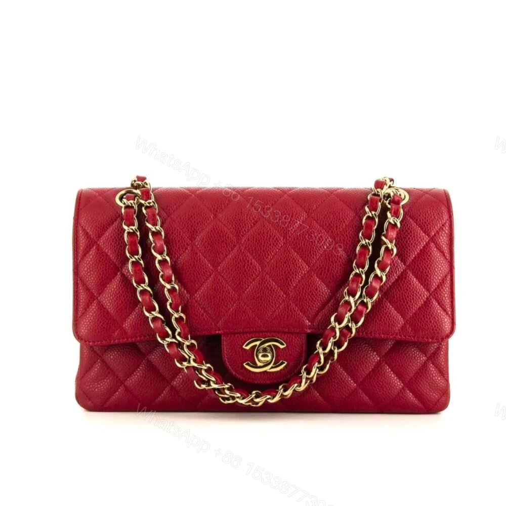 Chanel Classic Small Flap Bag Dark Red Caviar 26Cm — view 1