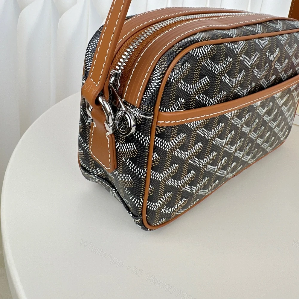 View 7 of 高仿Goyard*CAPVEP4相機郵差包棕色小號免檢版