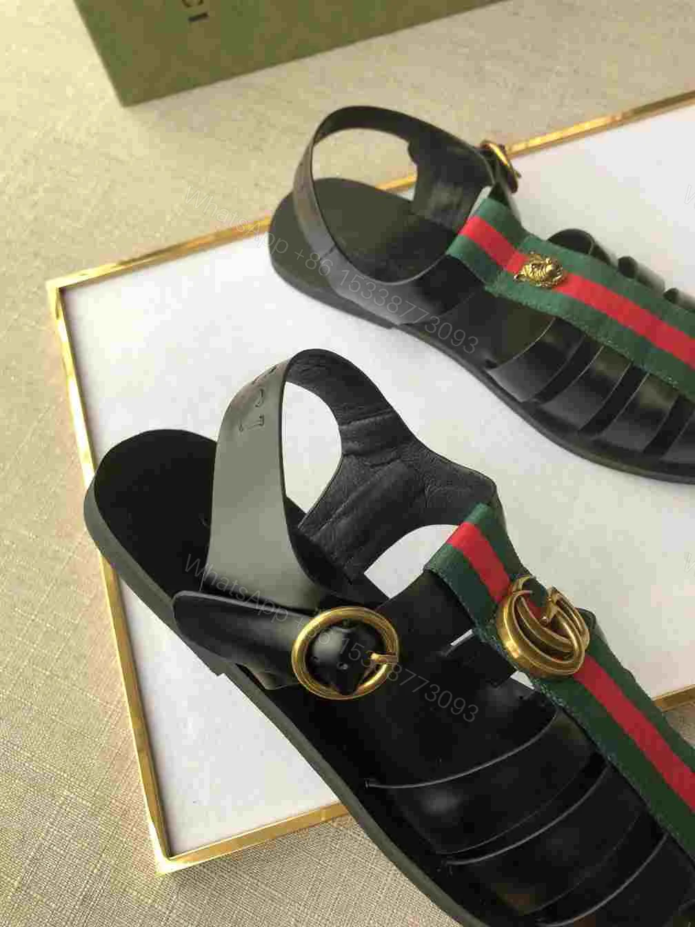 View 3 of GUCCI SANDAL WITH DOUBLE G – SDG010