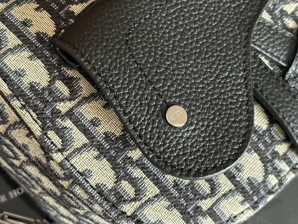 View 5 of Monogram Belt Bag: Dior-Inspired Leather Trim, Compact
