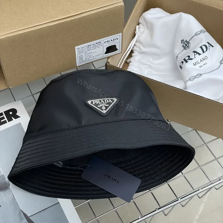 View 6 of Prada Nylon Bucket Hat: Sleek City Luxe silhouette