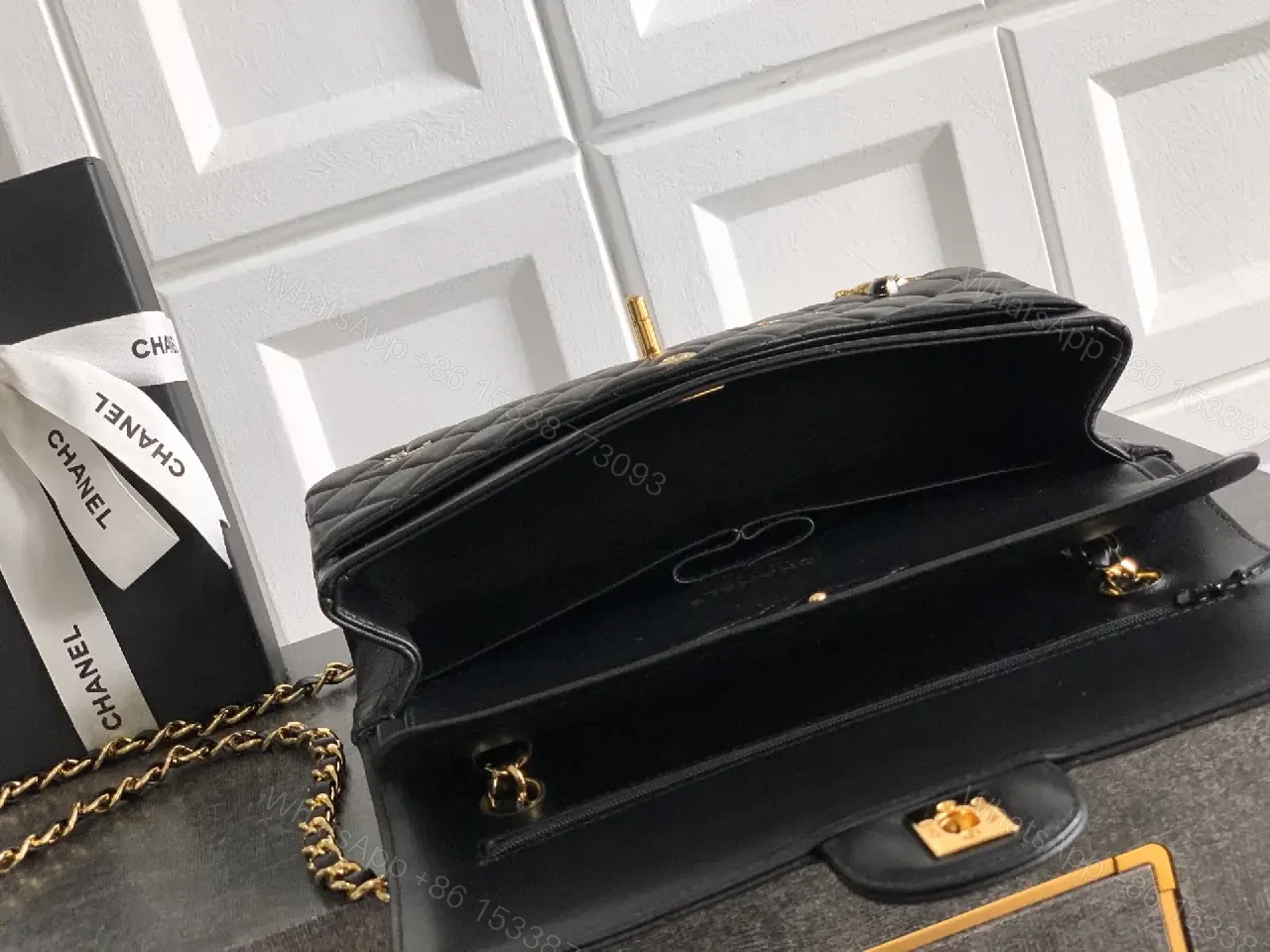 View 2 of Quilted Black Chain Bag: Luxe, Everyday Chic, Compact