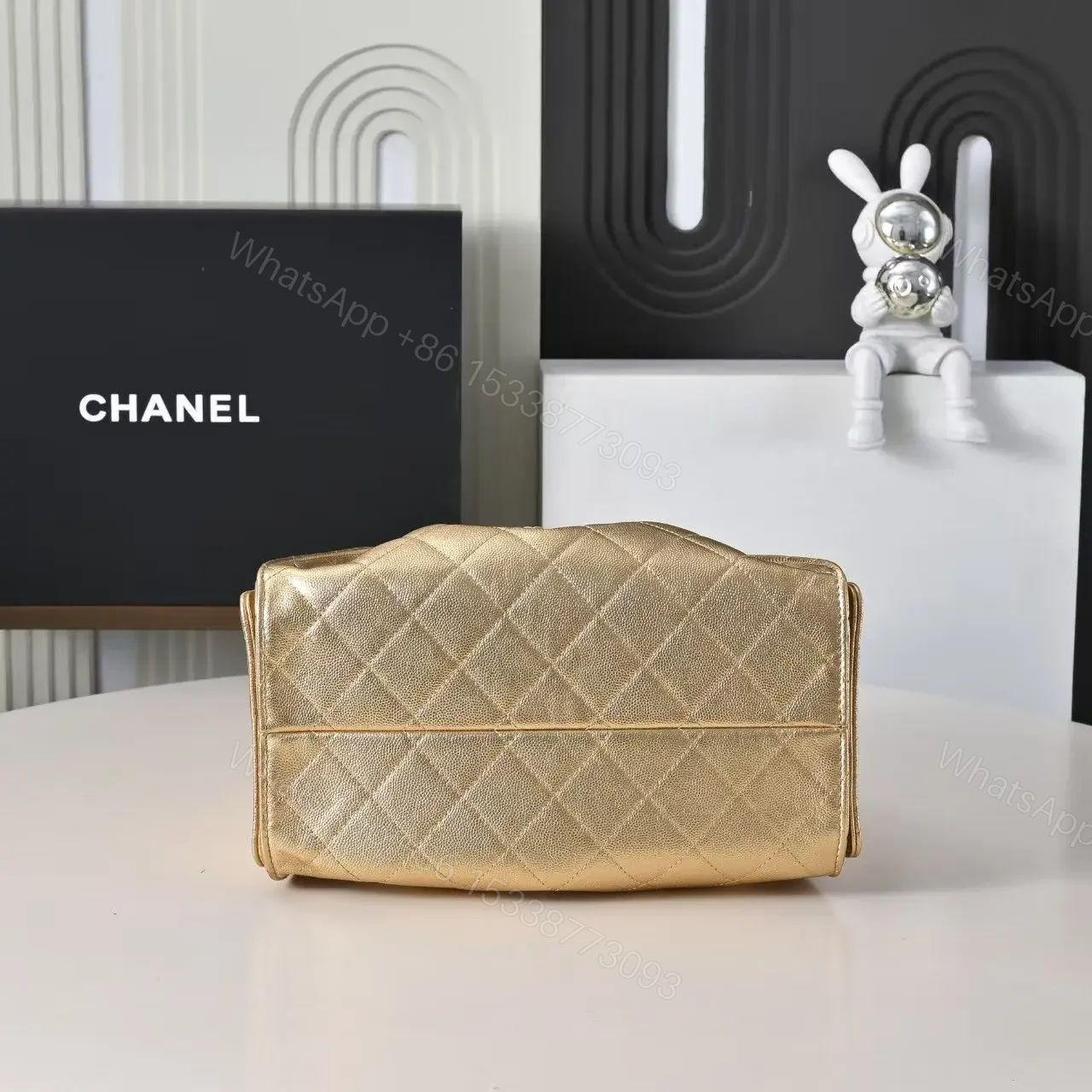 View 7 of Chanel 25 Small Gold, Gold hardware