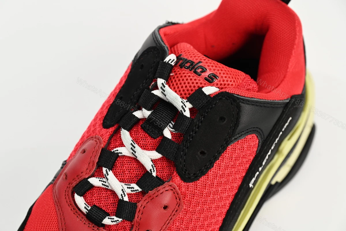 View 8 of Balenciaga Triple S Black Red Grey 483513 W06E1 1006