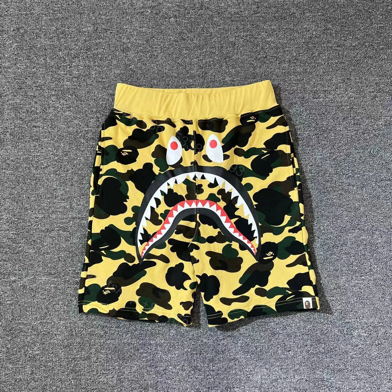 BAPE Shorts # 8003 Blue & Yellow & Purple & Green & Red — view 2