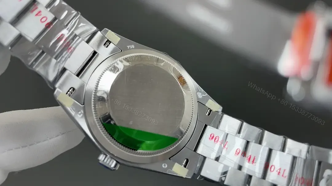 View 6 of Rolex Day-Date Violin Dial Vienna Philharmonic Green Edition Stainless Steel Pattern Bracelet 36mm RG-DD36-PUZZLE-WG