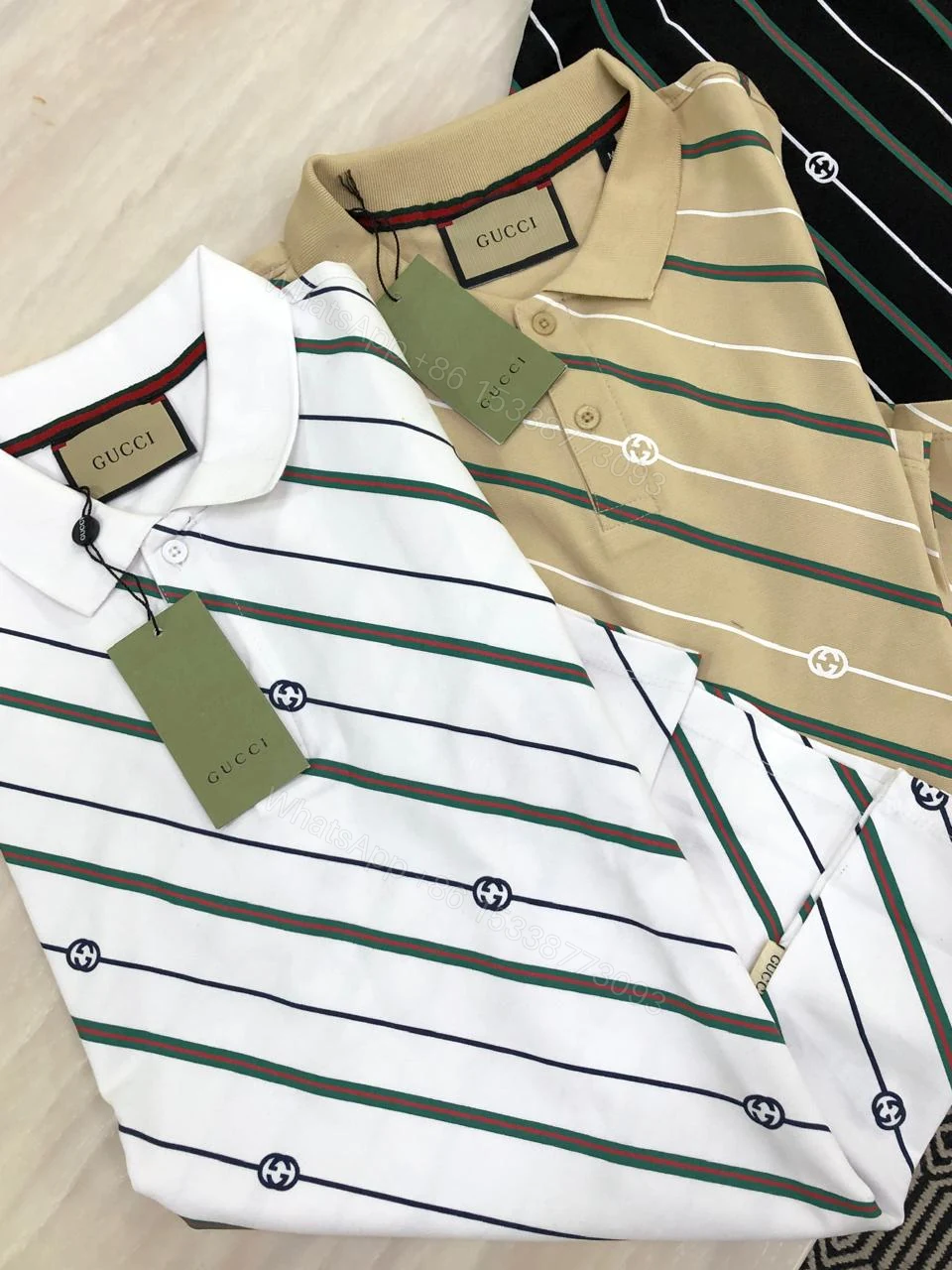 View 5 of FIRST COPY GUCCI VERY PREMIUM COTTON LYCRA POLO T-SHIRT