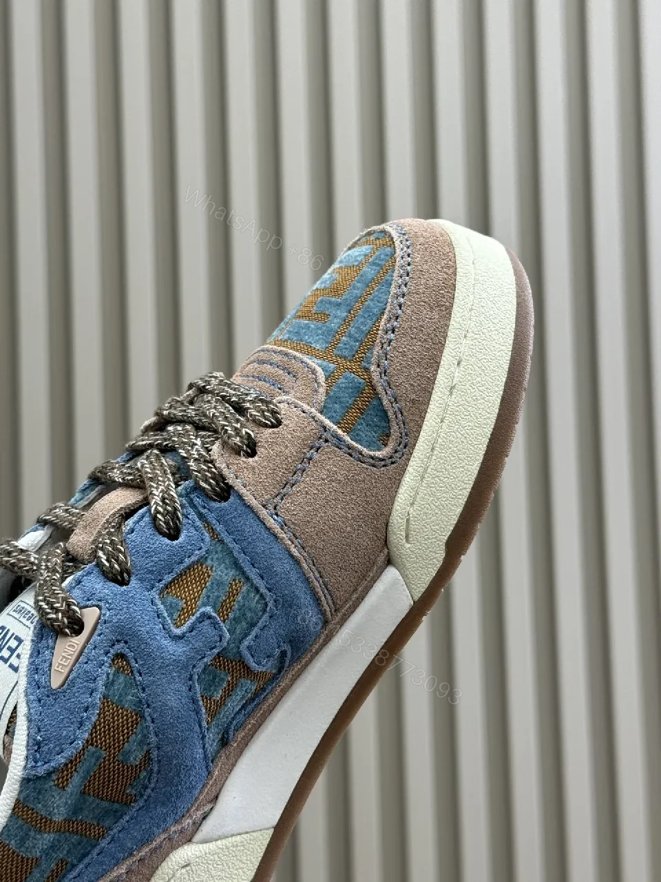 View 7 of Colorful Luxury Trainers: Suede/Textile, Signature Detailing