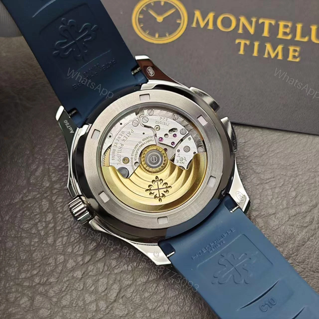 View 8 of Replica Clone Denim Blue Patek Philippe Aquanaut 2024 Model