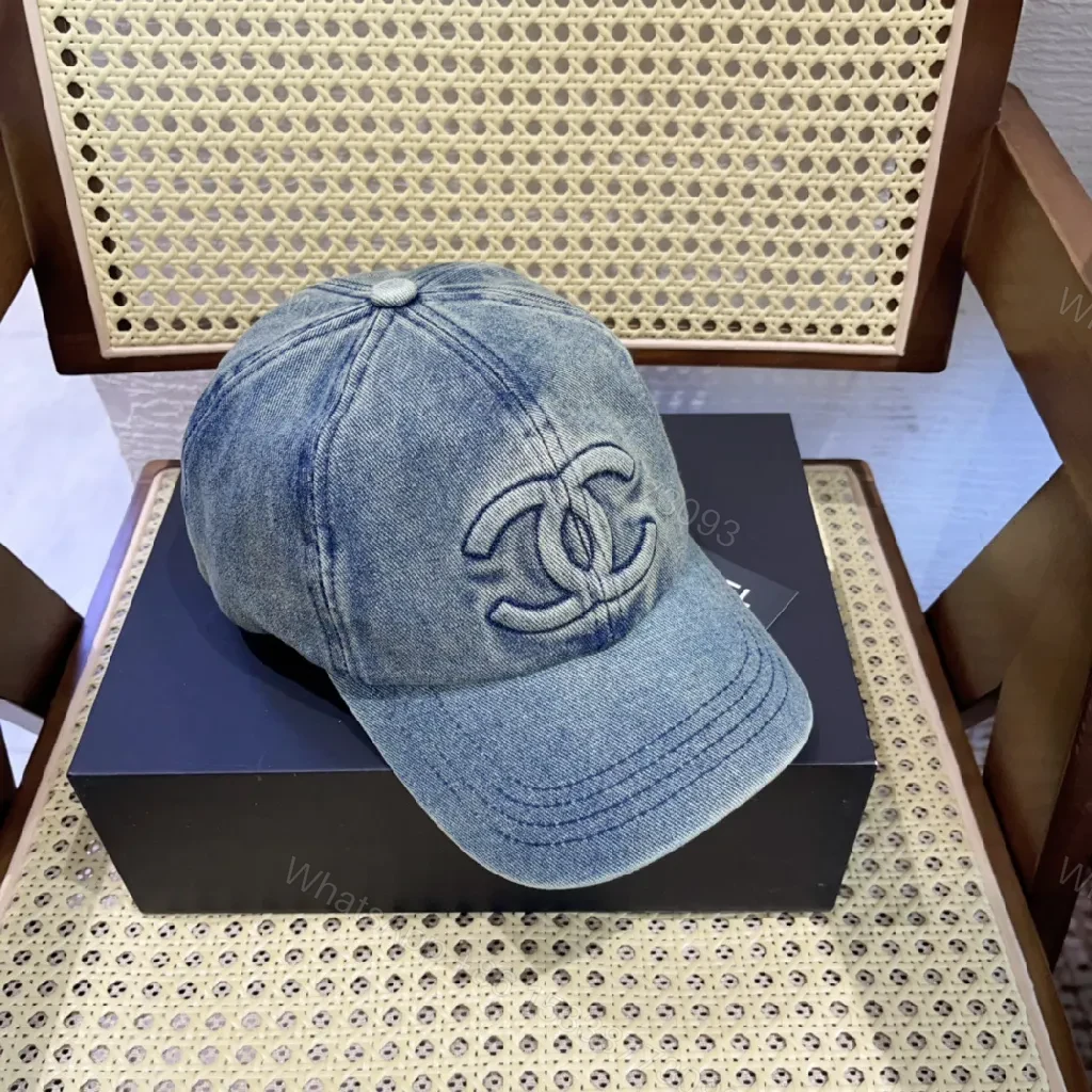 View 5 of Denim Cap — Subtle Luxury, Iconic Twist, Everyday Wear
