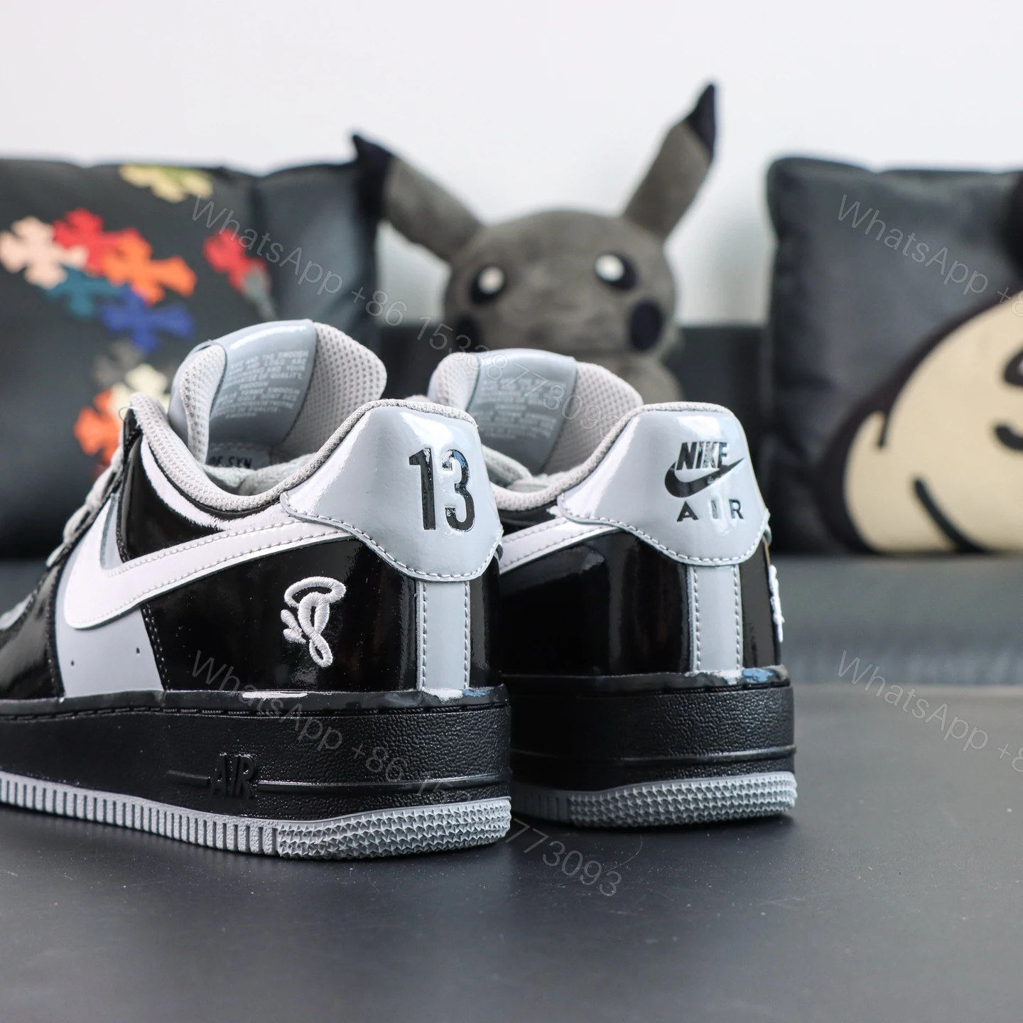 View 6 of Central Cee x Air Force 1 Low Black White Grey