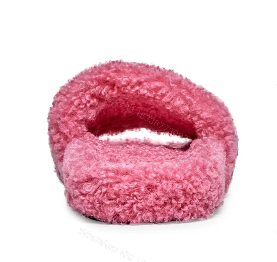 View 3 of Balenciaga Furry Slide Pink 654261WBDZ05096