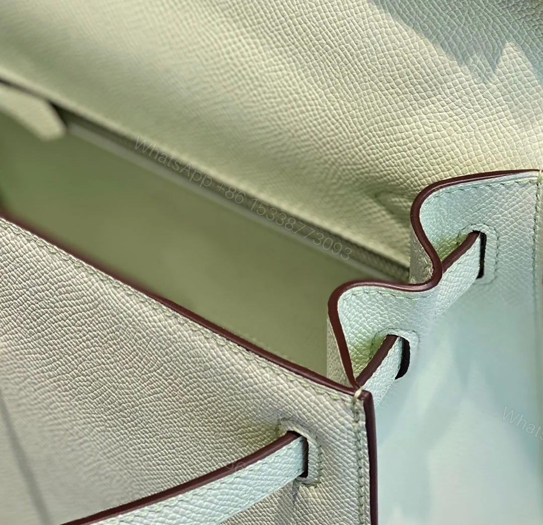 View 8 of KELLY 28CM IN VERT FIZZ SWIFT SILVER HARDWARE