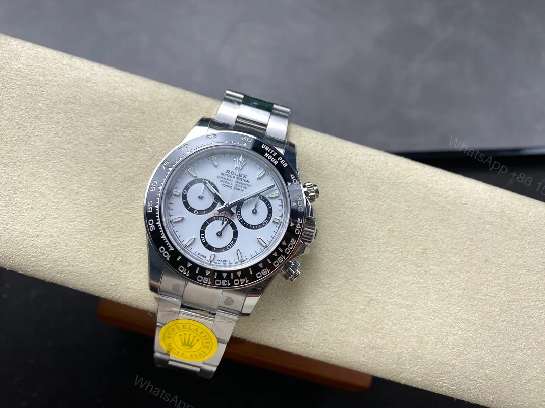 View 4 of Rolex Cosmograph Daytona VSF Weighted Stainless Steel Cerachrom White Oyster 126500LN-0001