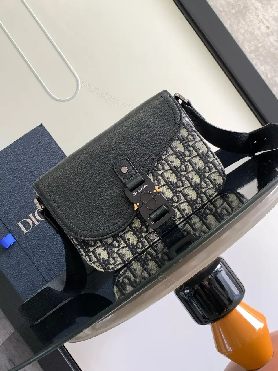View 7 of Monochrome Textured Crossbody: Durable Everyday Luxus Bag