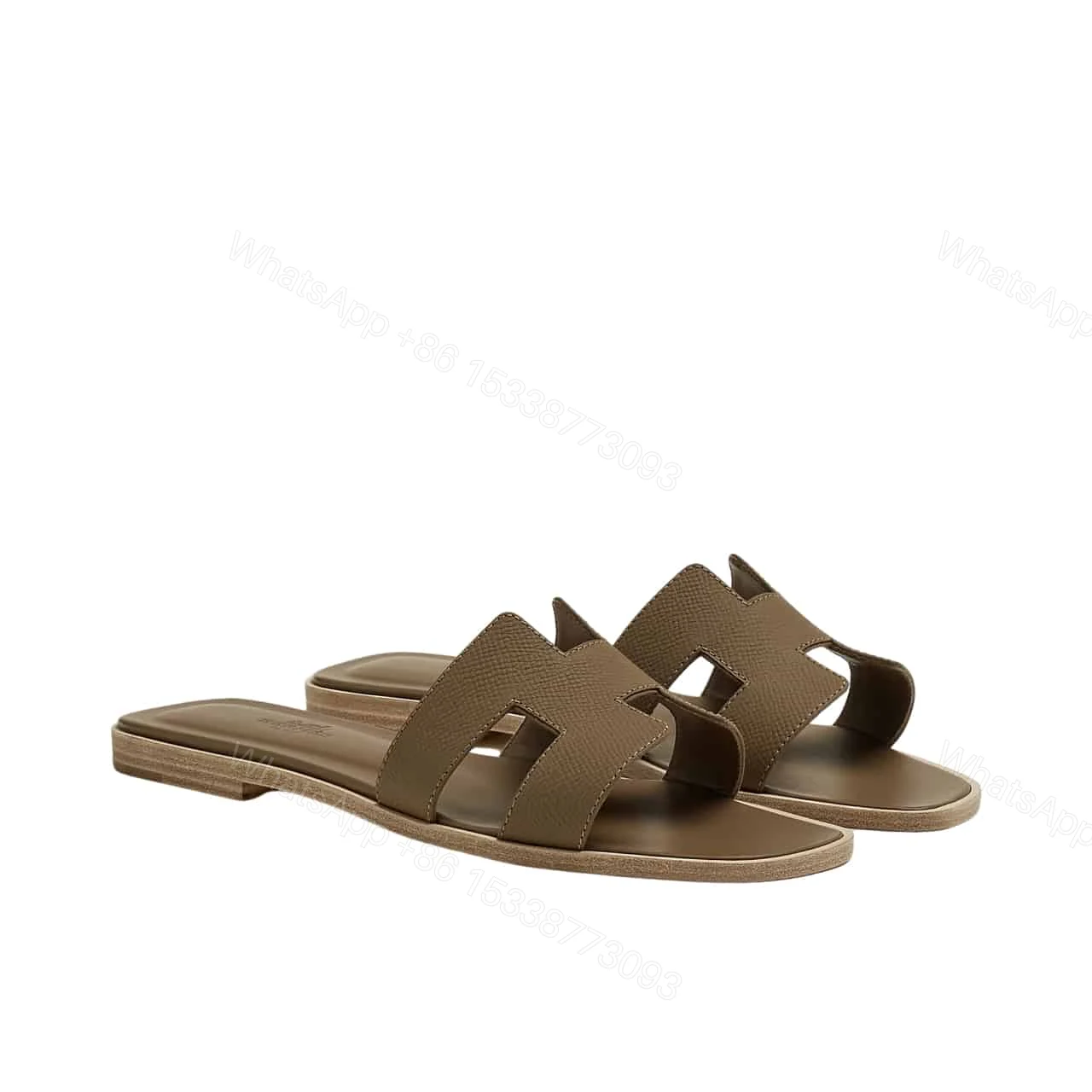 HERMÈS ORAN SANDAL ETOUPE H202272Z X3340 — view 1