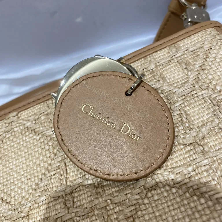 View 3 of Dior-Inspired Woven Handbag: Luxury Everyday Carry