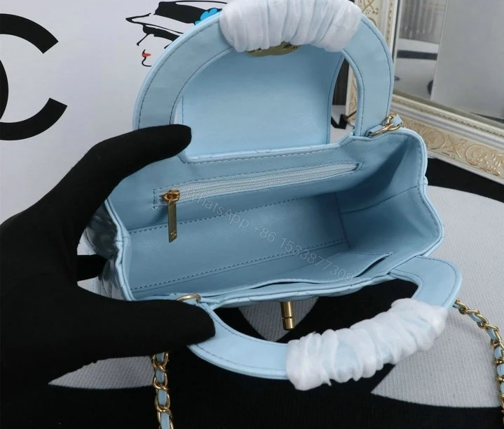 View 6 of Chanel Mini Kelly Shopping Tote Bag YB4ZN12 – Blue