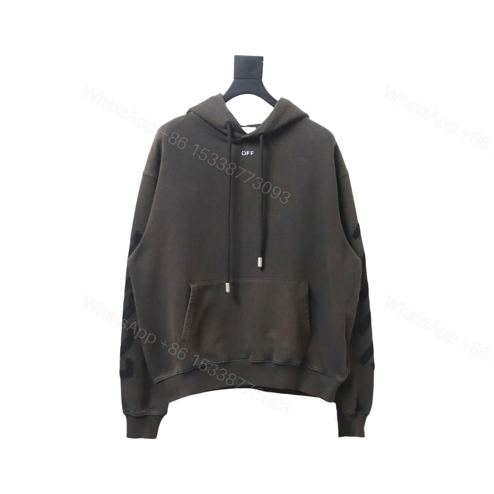 View 7 of Off-white Washed old man print hoodie