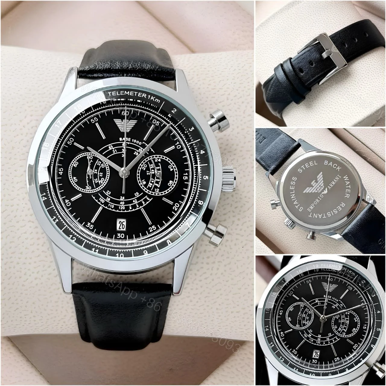 View 4 of First Copy Emporio Armani Minimalist Chronograph AR11634
