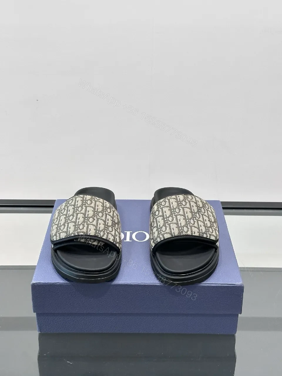 View 5 of Patterned Jacquard Slide Sandals – All-Day Comfort, Luxury Casual