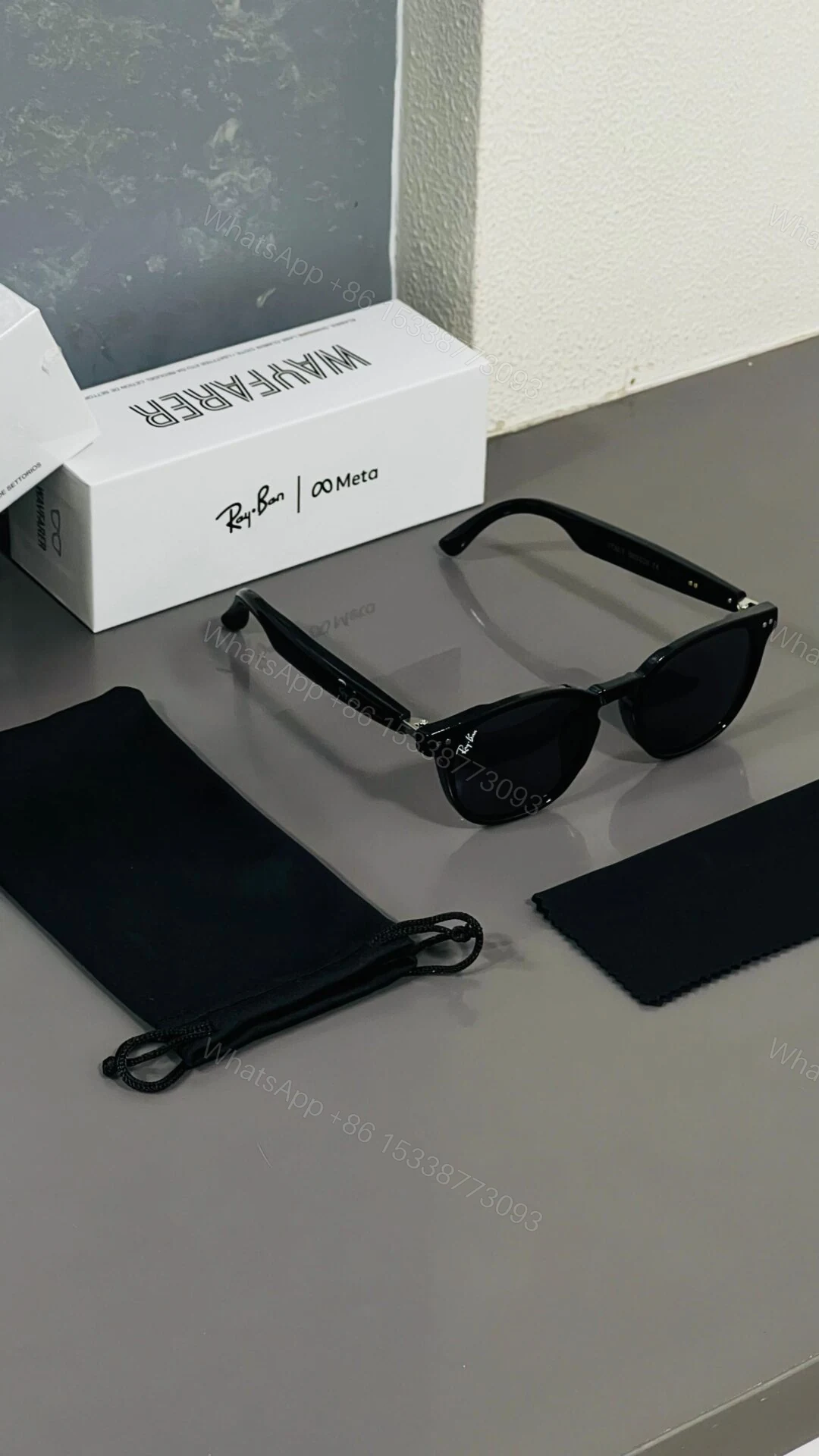 Ray-Ban Meta Edition Smart Audio Sunglasses Matte Black — view 1