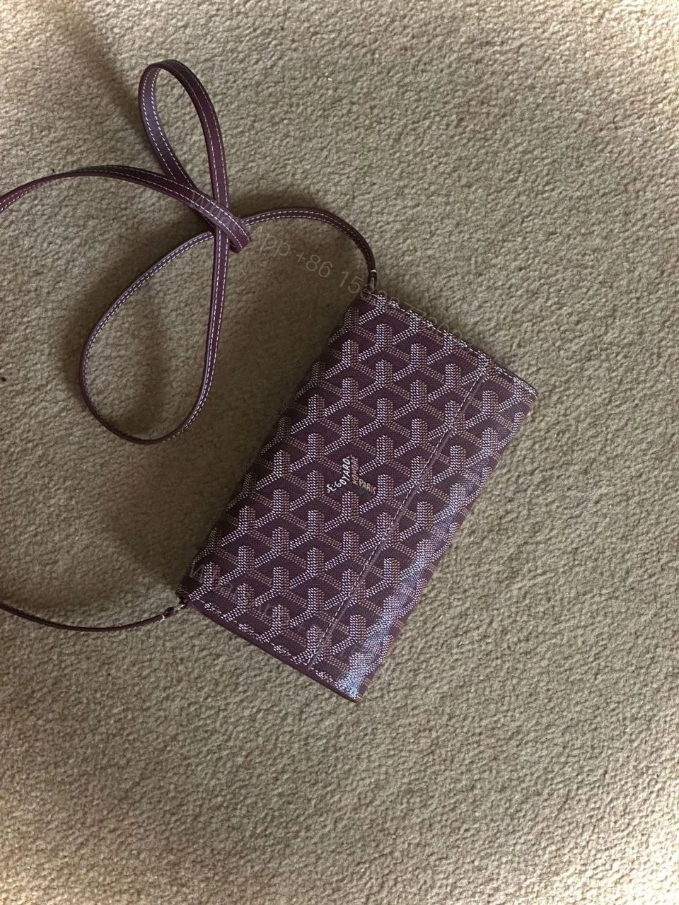 View 3 of Burgundy Varenne Continental Wallet