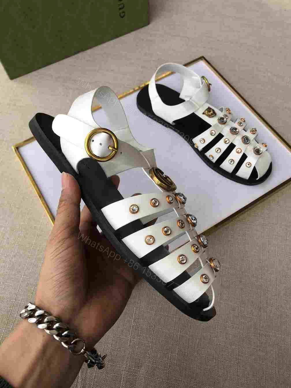 View 2 of GUCCI SANDAL WITH DOUBLE G – SDG001