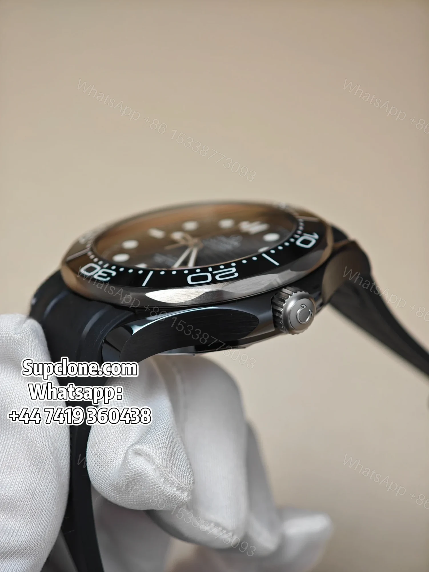 View 7 of Omega Super Clone Seamaster Diver 300M 43.5mm Titanium Ceramic